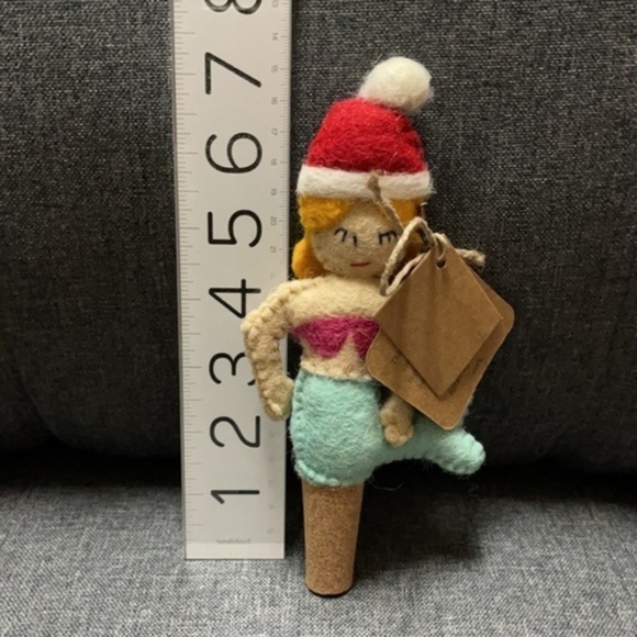 Mud Pie Felted Sea Christmas Wine Stopper - Picture 6 of 6